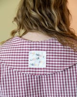 TAILLE UNIQUE robe carroté avec col bavette