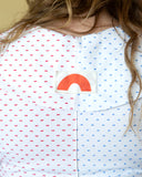 S chemise blanche avec col bavette