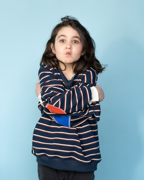 8 ans coton ouaté avec main et patchs